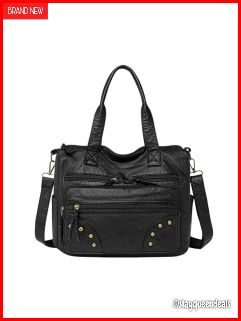 PU Leather Hobo Handbag Purse Top Handle Satchel